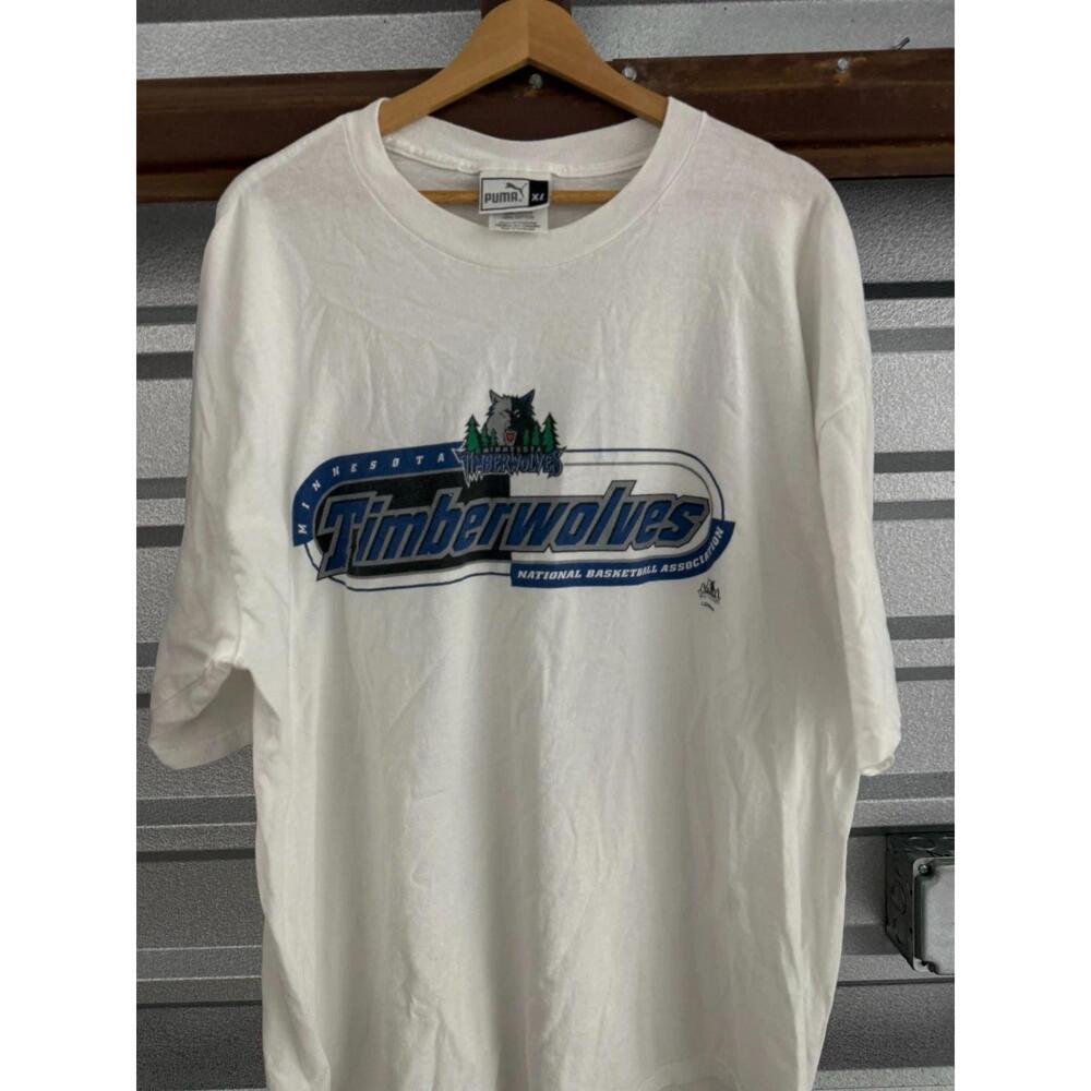 90S Puma Minnesota Timberwolves  Graphic T-Shirt
